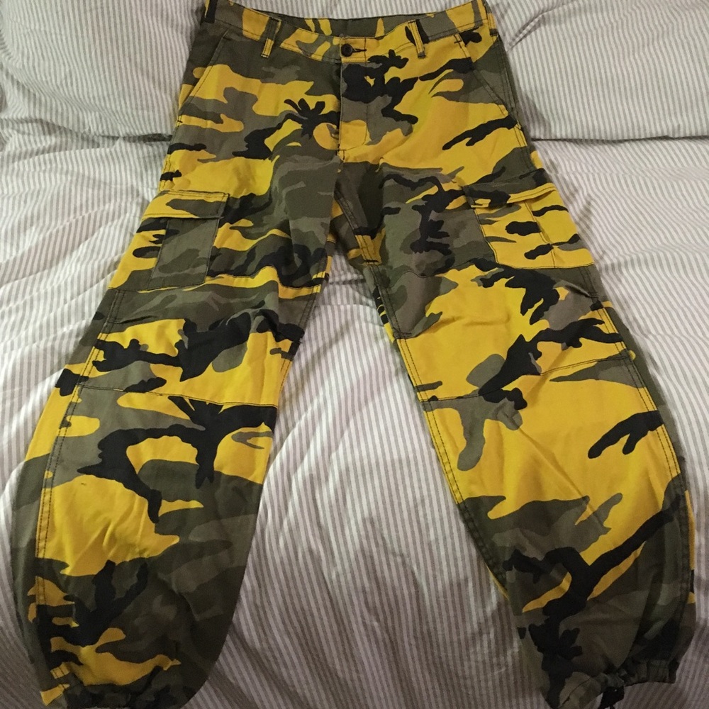 Rothco Yellow Camo Cargo Pants